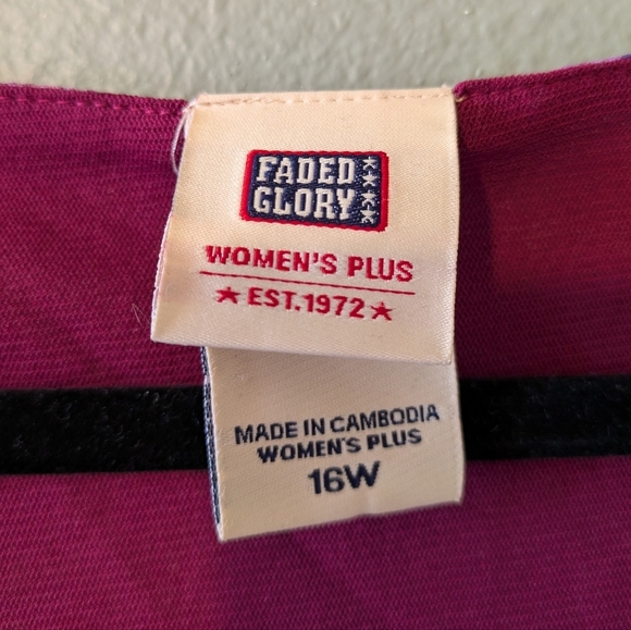 Vintage Y2K butterfly pattern babydoll top Size 16 - Picture 5 of 6